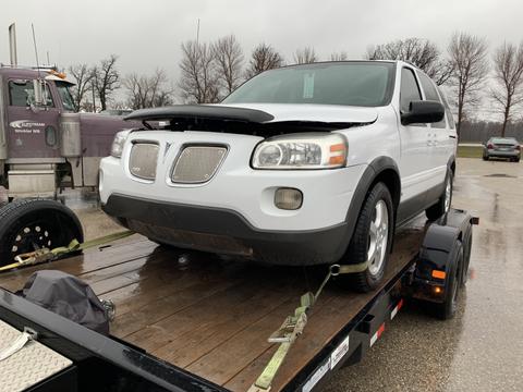 SMASH Cars Canada | Pontiac Torrent on Trailer for Scrap Metal Recycling